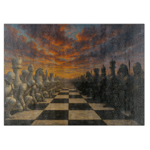 Planche À Découper Tableau de coupe d'échecs
