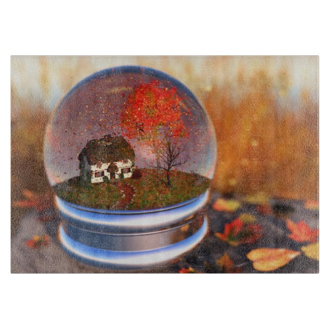 Planche À Découper Tableau de coupe du monde de feuille d'érable (Devant)