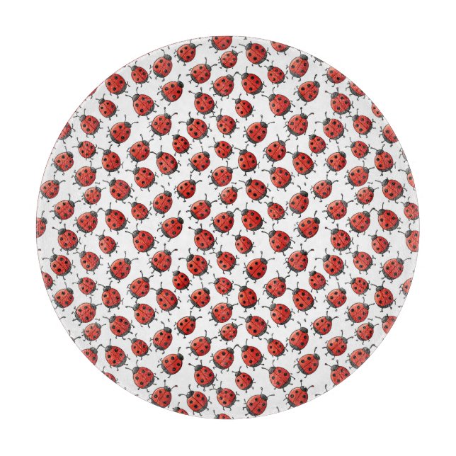 Planche À Découper Tableau de coupe Ladybugs (Devant)