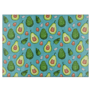 Planche À Découper Tableau de coupe Motif Avocado