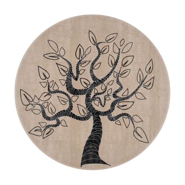 Planche À Découper Tableau de découpage personnalisé avec arborescenc (Devant)