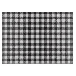 Planche À Découper Tableau de découpe À damiers rayures noir et blanc