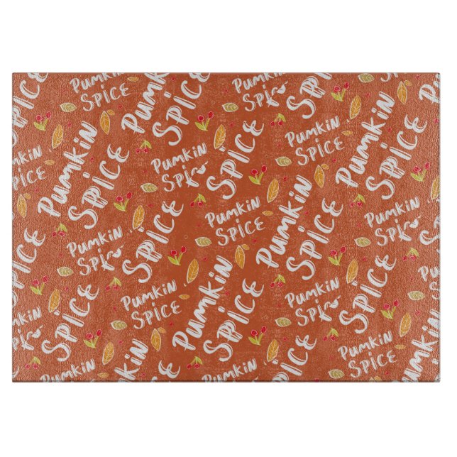 Planche À Découper Tableau de découpe des épices citrouilles (Devant)