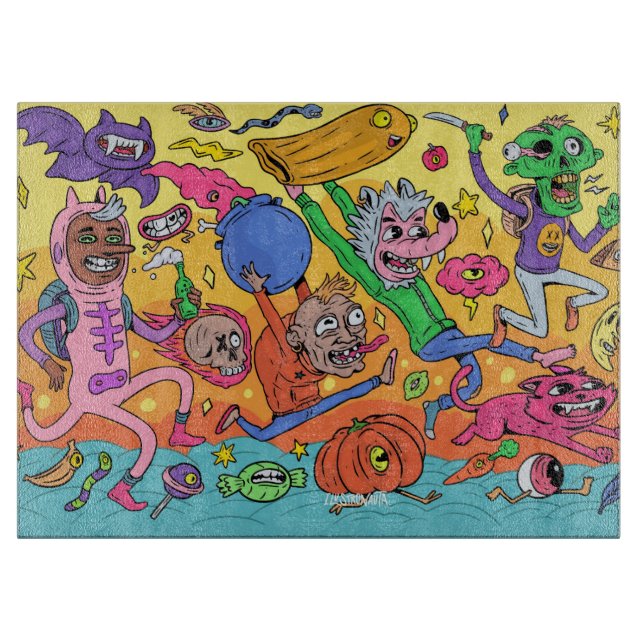 Planche À Découper Tableau de découpe d'Halloween (Devant)