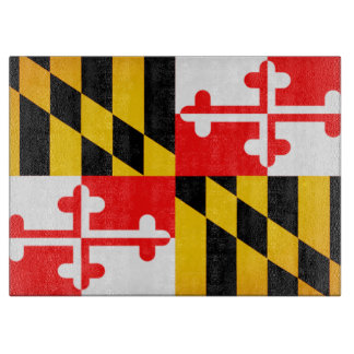Planche À Découper Tableau de découpe du drapeau du Maryland