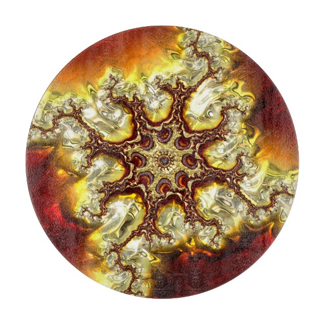 Planche À Découper Tableau de découpe Fractal Art 34 (Devant)