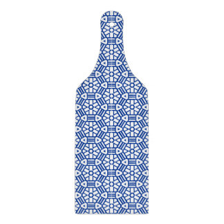 Planche À Découper Tableau de découpe - Hexagon et Barres (bleu)
