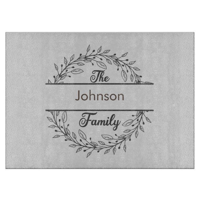 Planche À Découper Tableau de découpe monogrammé (Devant)