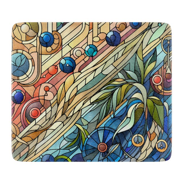 Planche À Découper Tableau Décor Art Déco (Devant)