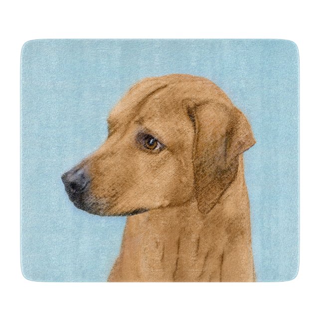 Planche À Découper Tableau Rhodesian Ridgeback - Art Chien original (Devant)