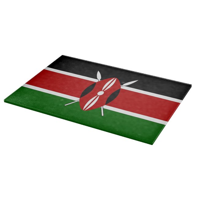 Planche À Découper Tableau spécial patriotique avec drapeau du Kenya (Coin)