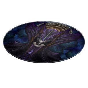 Planche À Découper Taïdoushan Empress rond verre de coupe