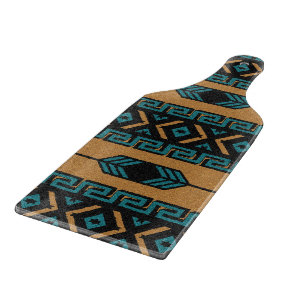Planche À Découper Tan Turquoise Tan Sud-Ouest Aztec Tribal