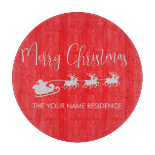 Planche À Découper Tapis de Noël italien personnalisé pour la résiden