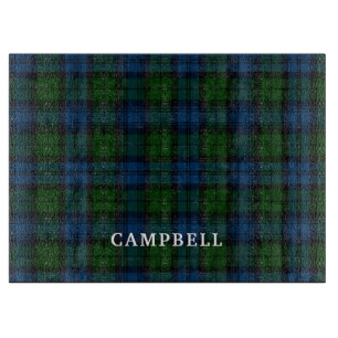 Planche À Découper Tartan à carreaux personnalisé Clan Campbell Milit