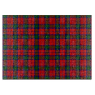 Planche À Découper Tartan Lindsay rouge vert carreaux