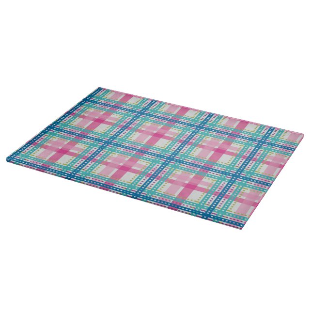 Planche À Découper Tartan, motif de plaid (Coin)