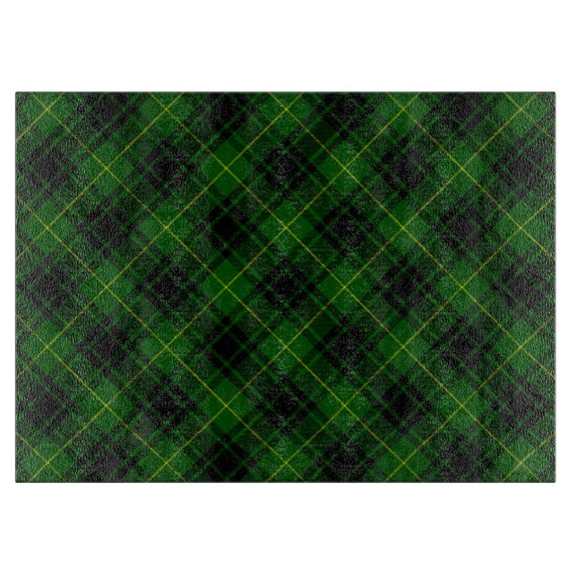 Planche À Découper tartan vert écossais MacArthur (Devant)