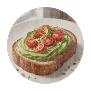 Planche À Découper Tartine fraîche de tomate et avocat pour un petit-
