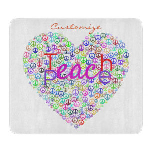Planche À Découper Teach Peace Heart Thunder_Cove