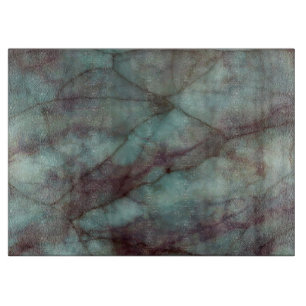 Planche À Découper Teal and Purple Fluorte Marble