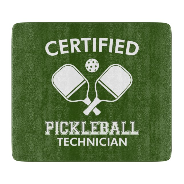 Planche À Découper Technicien certifié en Pickleball (Devant)