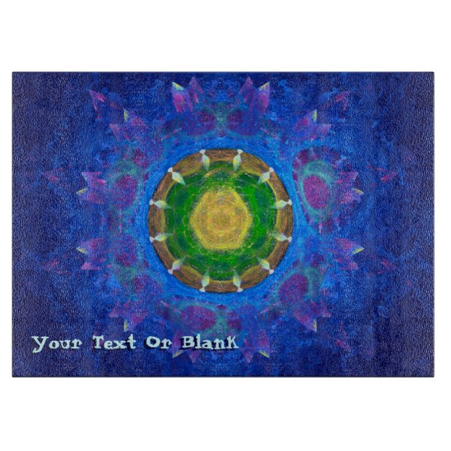 Planche À Découper Teinture à tarte bleu-vert (Devant)