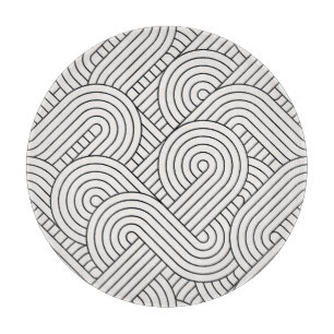 Planche À Découper Tendance Abstraite : Cercles colorés sans couture