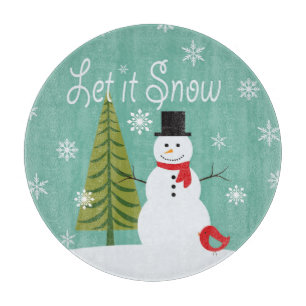 Planche À Découper tendances modernes hiver snowman