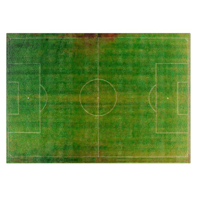 Planche À Découper Terrain de football (Style n° 2) (Devant)