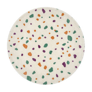 Planche À Découper Terrazzo multicolore à motif de galets organiques