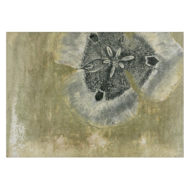 Planche À Découper Tête de fleurs Abstraite de texture laquée (Devant)