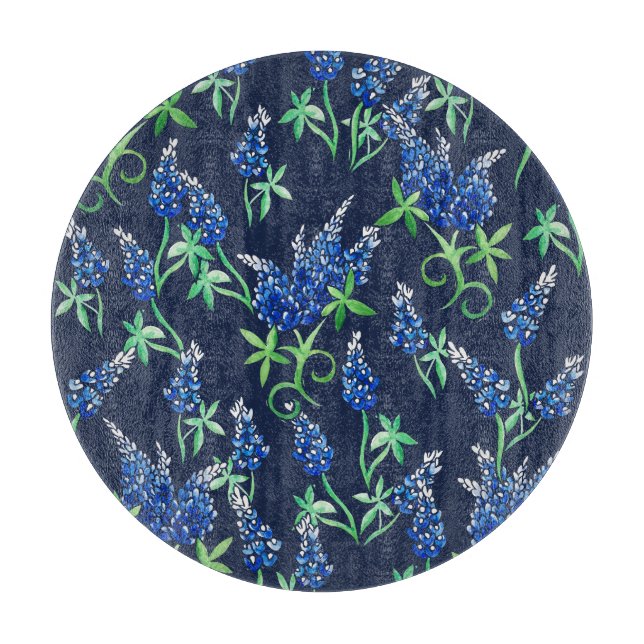 Planche À Découper Texas Bluebonnets Texan  (Devant)