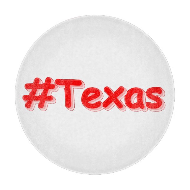 Planche À Découper "#Texas " Conception sympa. Commandez dès maintena (Devant)