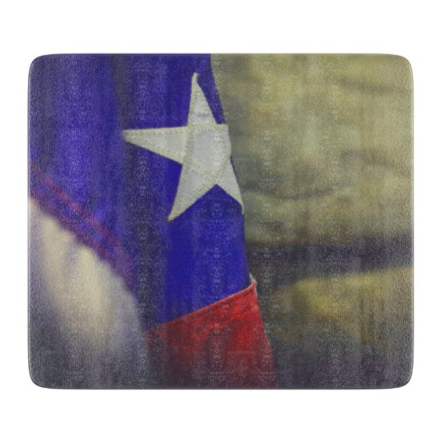 Planche À Découper Texas Flag Russe Lone Star State USA (Devant)