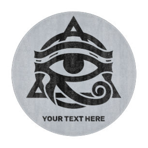 Planche À Découper Texte et couleur personnalisés OEil du Horus