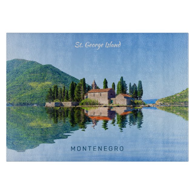 Planche À Découper Texte personnalisé Monténégro (Devant)