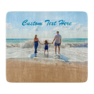 Planche À Découper Texte Personnalisé Votre Carte De Coupe Photo Pers