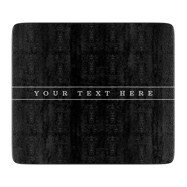 Planche À Découper Texte simple élégant et fines rayures (Devant)
