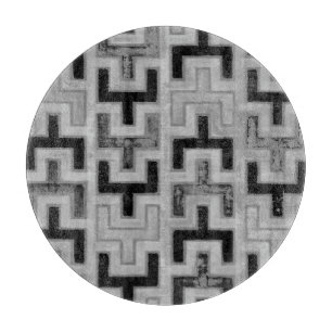 Planche À Découper Textile africain en tissu boueux avec Motifs géomé