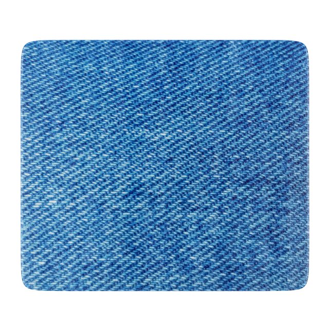 Planche À Découper Texture de Denim bleu (Devant)