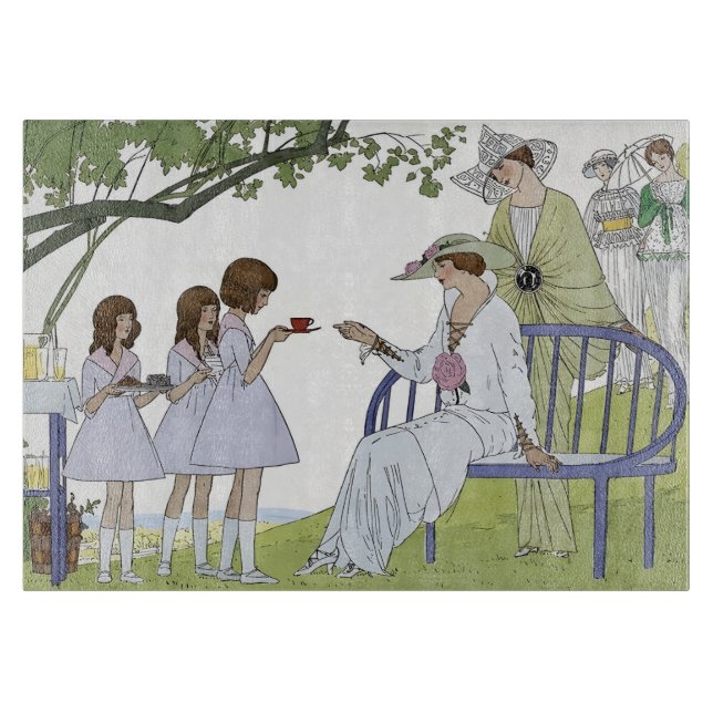 Planche À Découper Thé dans le jardin (Devant)