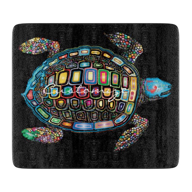 Planche À Découper Thunder_Cove des tortues de mer (Devant)