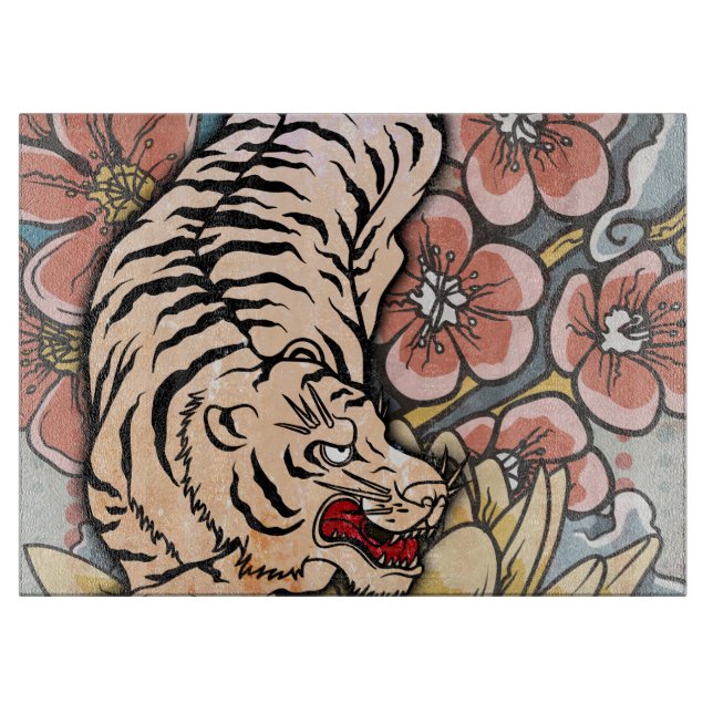 Planche À Découper Tigre blanc (Devant)