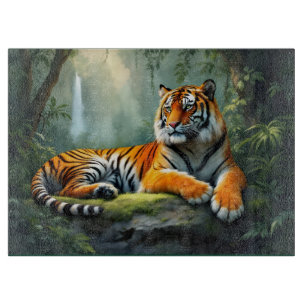 Planche À Découper Tigre dans la jungle