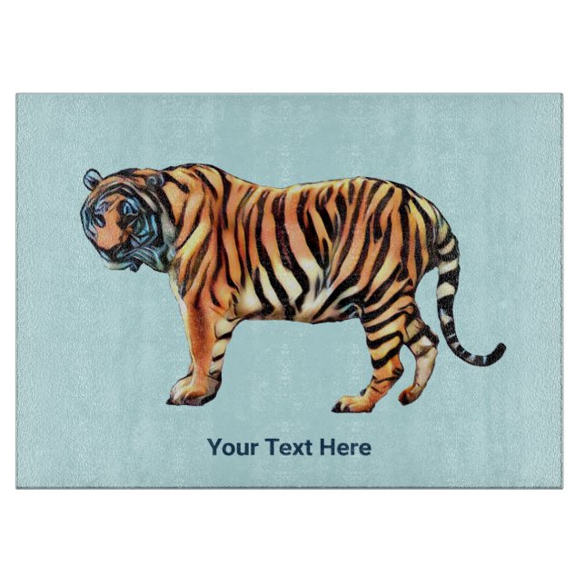 Planche À Découper Tigre de Sibérie (Devant)
