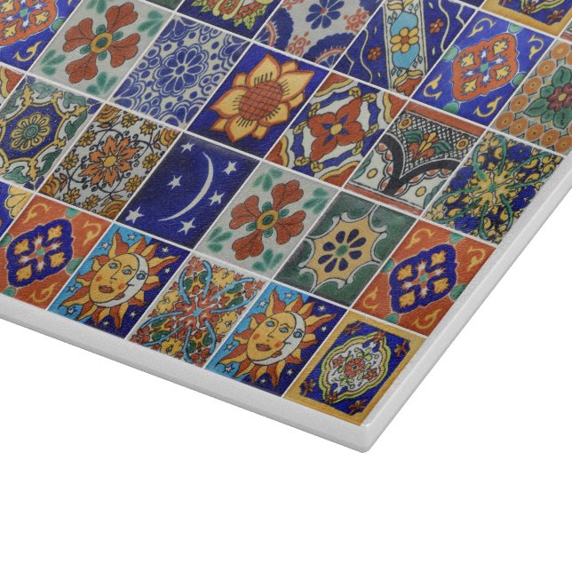 Planche À Découper Tile Talavera Image Verre de style sud-ouest (Coin)