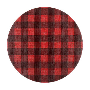 Planche À Découper Tissu À damiers rouge : Arrière - plan de texture