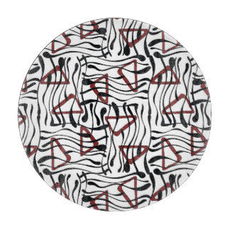 Planche À Découper Tissu géométrique : Design Motif artistique.