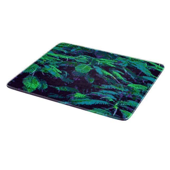 Planche À Découper Tissu Tropical (Coin)